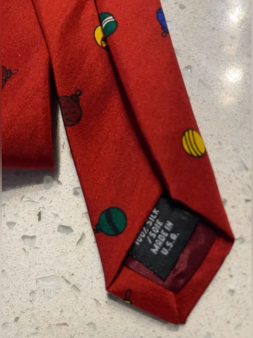 Peanuts vintage festive Christmas necktie silk OS